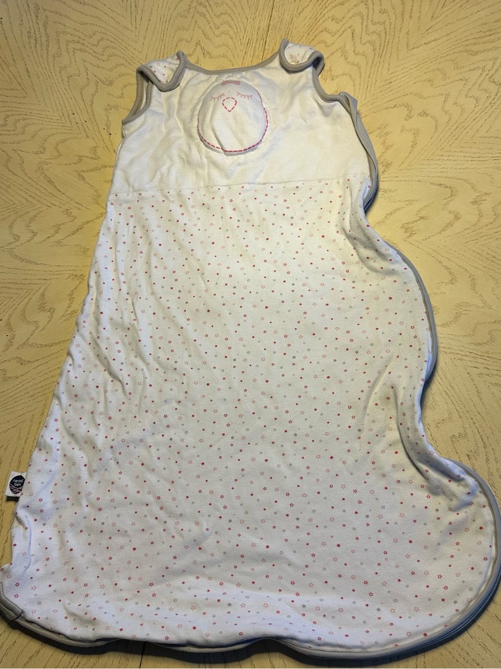 Nested Bean Zen Sack Classic Sleep Weighted bag Cotton Pink Girl Size 6-15 MO